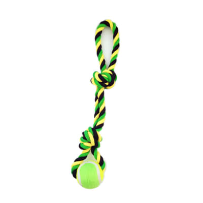 Wonder Dog Juguete Cuerda y Pelota Algodon 20 Cm1