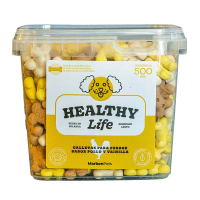 Galletas Healthy Life Pollo Y Vainilla 500 Gr