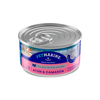 Pet Marine Lata Gato Atún Camaron 85 Gr.
