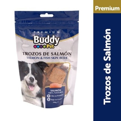 Snack Buddy Pet  Trozos De Salmon  100Gr1