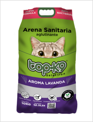 Arena aglutinante TOPK9 Lavanda 10 kg