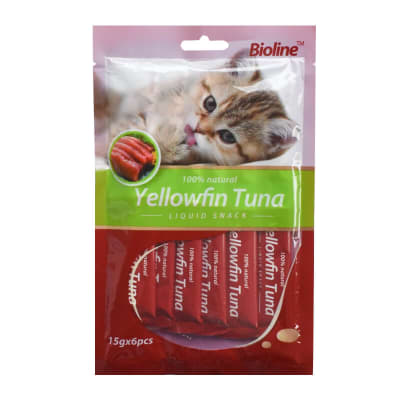 Snack Cremoso Bioline Yellowfin Tuna x6pcs.