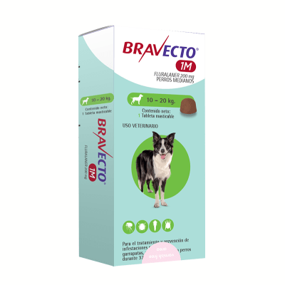 Bravecto Perro 1M 10 a 20KG1