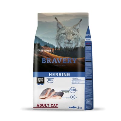 Bravery Herring Adult Cat 2 Kg.