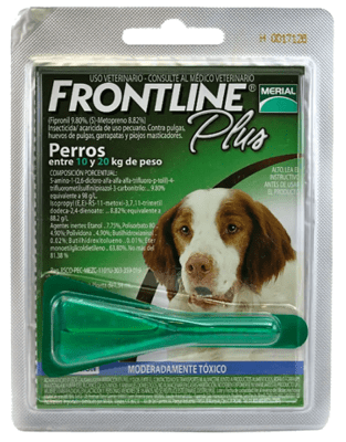 Pipeta Frontline Plus Perros 10 A 20 Kg