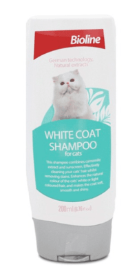 SHAMPOO BIOLINE PARA GATITOS DE PELAJE BLANCO O CLARO