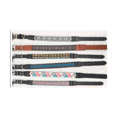 Collar Tejido Eco Cuero 73 Cm