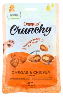 Galleta Rellena Crunchy Omegas y Pollo 60G1