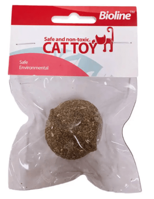 Catnip Bola Prensada Bioline Cat Toy1