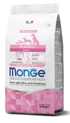 Monge All Breed Adult Pork 2.5 KG