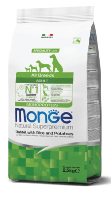 Monge All Breed Adult Rabbit 2.5 KG
