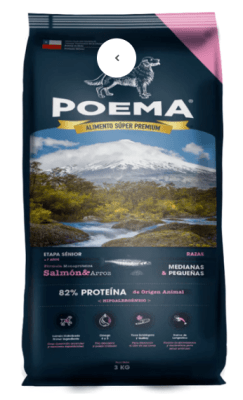 Poema Canino Seco Senior Peq/Med Salmón 3 KG