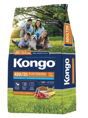 Kongo Raza Pequeña Carne-Pollo 8 KG