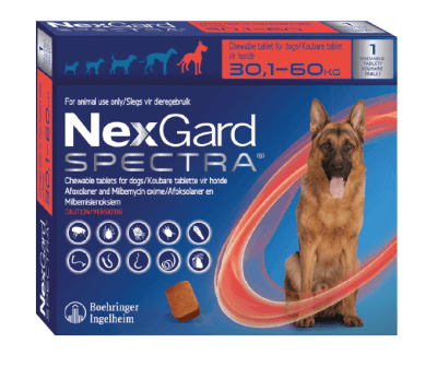 Nexgard Spectra 1 Comprimido de 30.1 - 60 KG