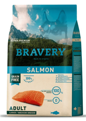 Bravery Salmón Adult Large/Medium Breed 12 KG