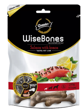 Hueso WISEBONE Salmon  - Limon Small 200 G.