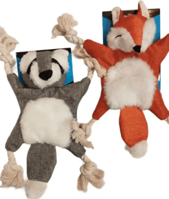 Peluche Sonajero Zorro y Ardilla