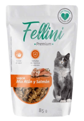 Fellini Atún y Salmon 85grs.