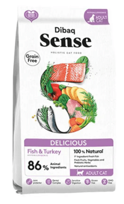 Dibaq Sense Delicious Pescado & Pavo Gato Adulto 1.5 KG