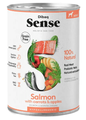 Dibaq Sense Lata Perro Adulto 380 Gr. Salmón1