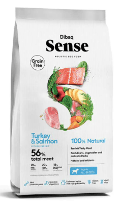 Dibaq Sense Cachorro Pavo & Salmón 2 KG.
