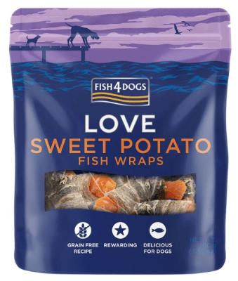 Fish4Dogs Treats Sea Wraps Sweetpotato 100gr.