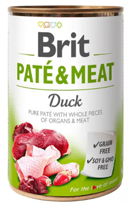 BRIT PATE & MEAT DUCK 400G.