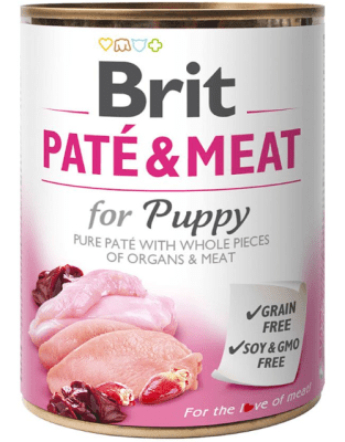 BRIT PATE & MEAT PUPPY 800G.