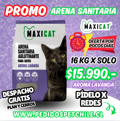 PROMO MAXI CAT LAVANDA 16KG