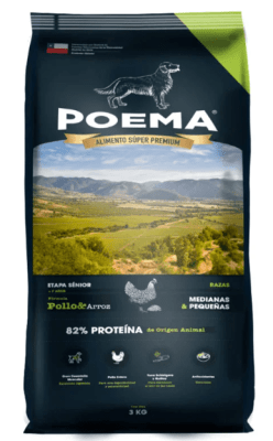 Poema Canino Seco Senior Peq/Med Pollo 12 KG1