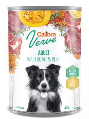 Calibra Dog Lata Verve Adult Wild Boar&Beed 400G