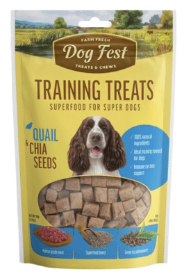 Dogfest Training Treats Snack Codorniz y Chia Seeds