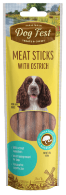 Dog Fest Meat Sticks With Ostrich 45 Grs.