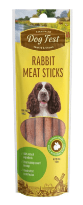 DogFest Snack Rabbit Meat Sticks 45 Grs.