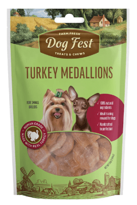 DogFest Snack Turkey Medallions 55 Grs.