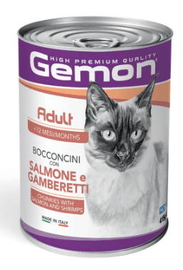 Gemon Lata Cat Salmon/Shrimps 415 GRS.
