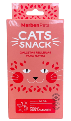 Cats Snack Galleta Rellena Pollo con Camaron
