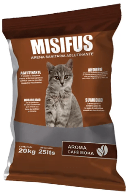 Arena Misifus Aglutinante Moka 4 KG