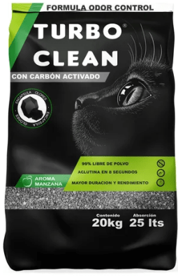Arena Turbo Clean Aglutinante Manzana 20 KG