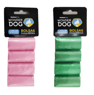 BOLSAS PARA FECA ROSA/VERDE