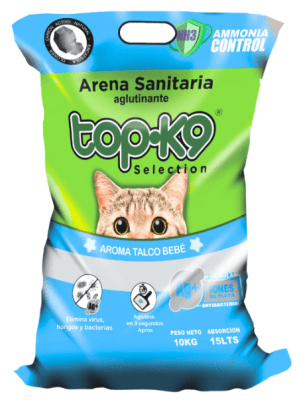 ARENA TOPK9 IONES TALCO BEBE 10 KG