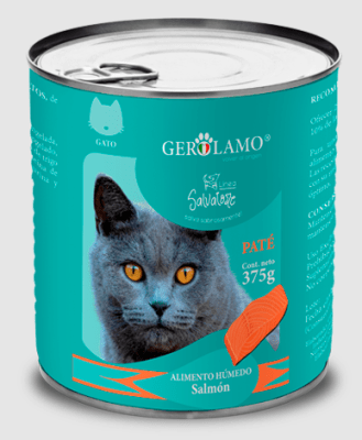 Gerolamo Lata Gato Adulto Salmon 375 Grs.
