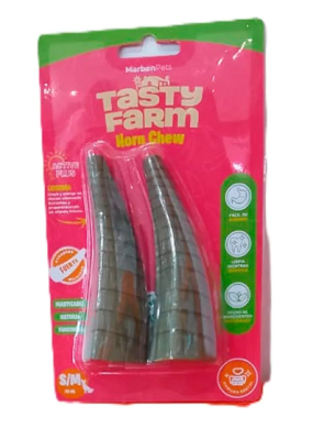 Cuerno de Vaca Masticable Cuidado Dental S/M
