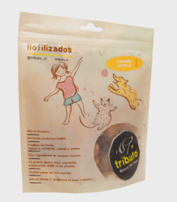 Tributo Crudo Liofilizado Corazón pollo 100 Grs.