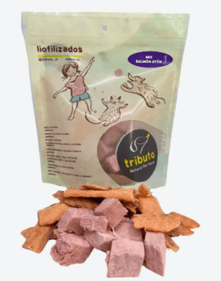 Tributo Crudo Liofilizado Mix Salmon Atun 100 Grs.