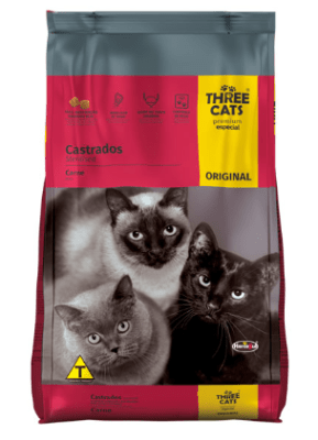 Three Cats Original Castrados Carne 3 KG