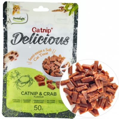Delicious Catnip y Cangrejo 50g