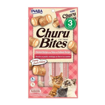 CHURU BITES WRAPS CAT TUNA/SALMON 10GRS X3