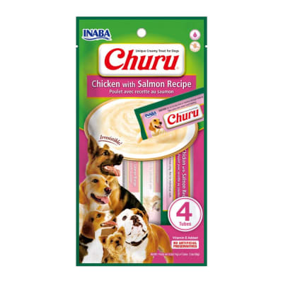 CHURU POLLO SALMON PERROS ( 4 UNIDADES)