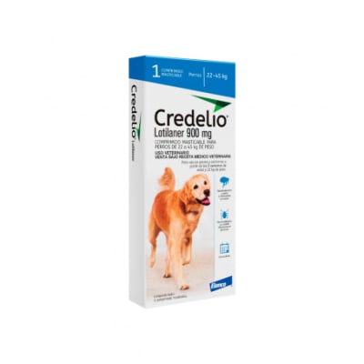Credelio Anti-Pulgas y Garrapatas 22 A 45 Kg/ 900mg (1 Comp.)